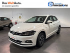 Volkswagen Polo VI occasion Blanc année 2019 boite Sequentielle Annonce Volkswagen Polo VI occasion Diesel Polo 1.6 TDI 95 S&S DSG7 Lounge Business 5p à Seynod