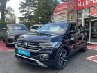 Volkswagen T-cross occasion Noir année 2021 boite Robotisee Annonce Volkswagen T-cross occasion Essence 1.0 TSI 110CH LOUNGE DSG7 à Lons