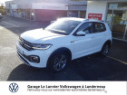 Volkswagen T-cross occasion Blanc année 2019 boite Robotisee Annonce Volkswagen T-cross occasion Essence 1.0 TSI 115ch R-Line DSG7 à Brest