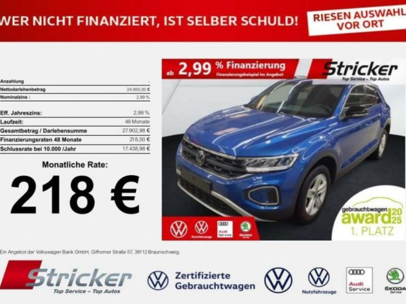 Volkswagen T-Roc T-ROC Goal 2.0TDI 218,-ohne Anzahlung Travel App 2025 - photo n°2 Volkswagen T-Roc T-ROC Goal 2.0TDI 218,-ohne Anzahlung Travel App  occasion à L'Union - photo n°2