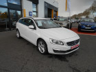 Volvo V60 occasion Blanc année 2016 boite Manuelle Annonce Volvo V60 occasion Diesel D2 120 ch StopetStart Momentum à Bessières
