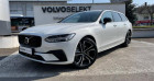 Volvo V90 occasion Blanc année 2021 boite Automatique Annonce Volvo V90 occasion Hybride T8 AWD Recharge 303 + 87ch R-Design Geartronic à Montvrain